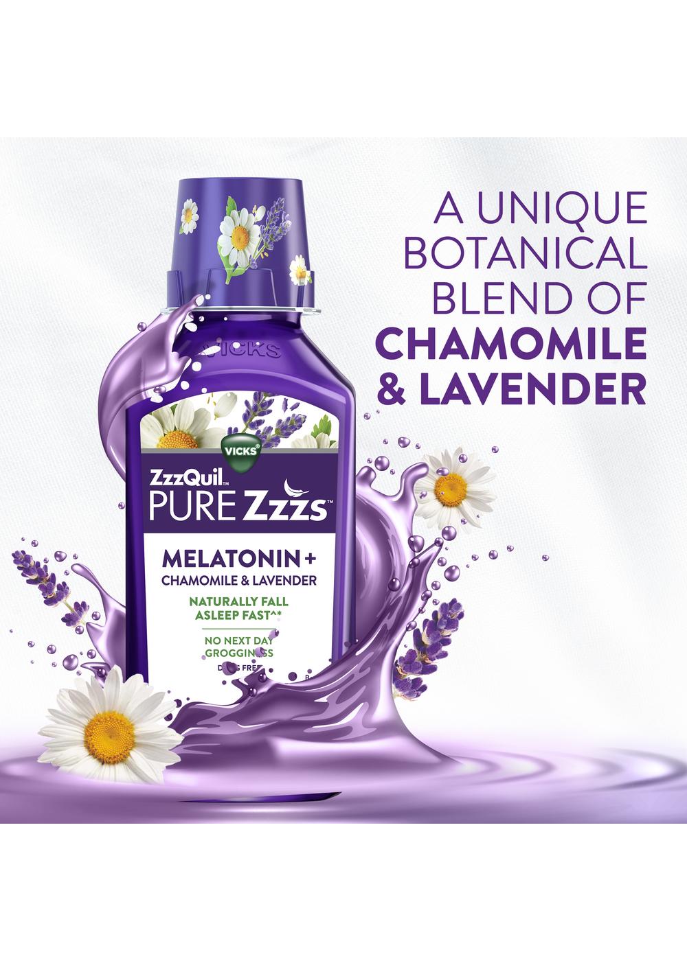 Vicks ZzzQuil Pure Zzzs Liquid Melatonin - Berry; image 5 of 5