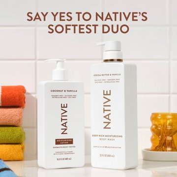 Native Moisturizing Lotion - Coconut & Vanilla, 16.5 oz