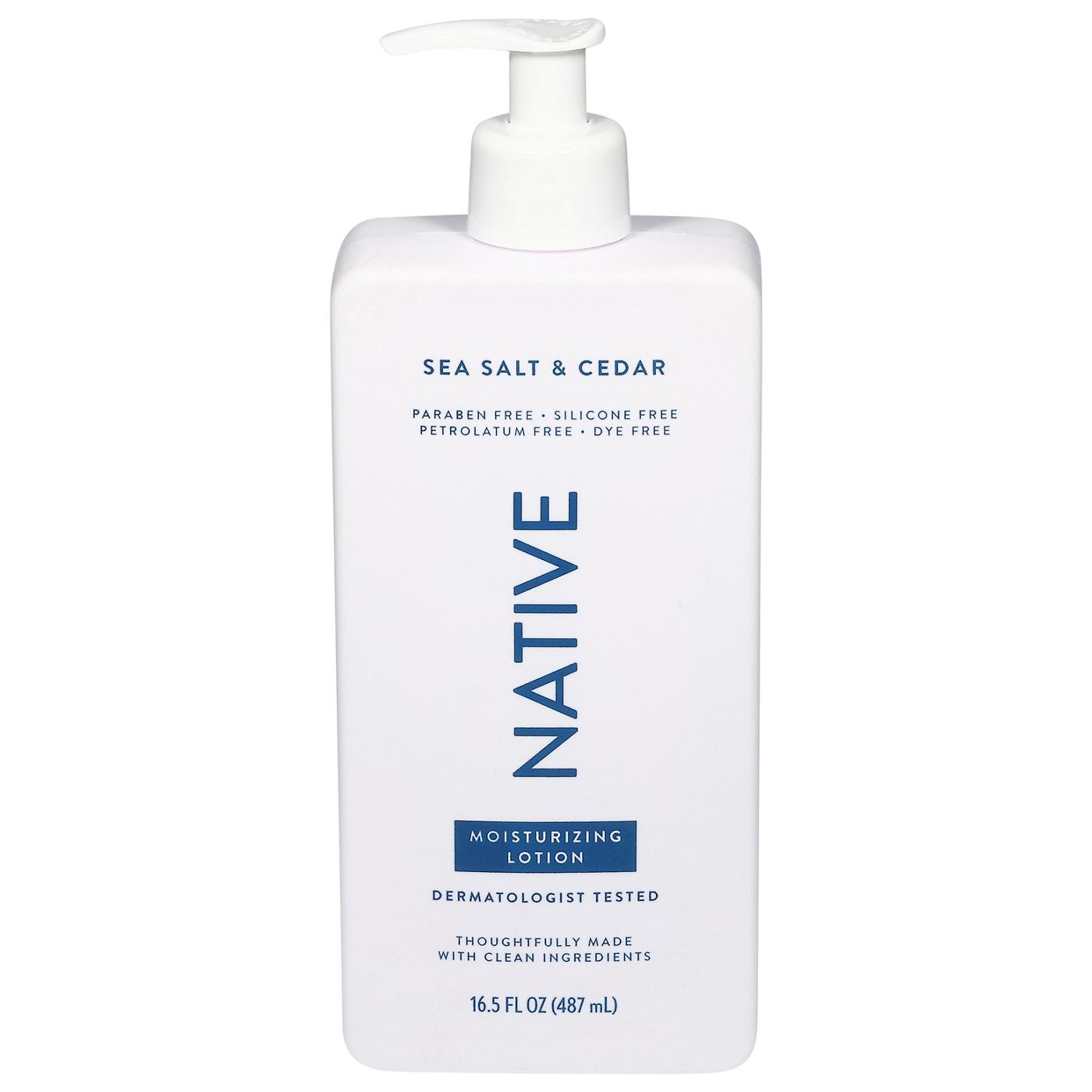 Native Moisturizing Lotion - Sea Salt & Cedar; image 1 of 3