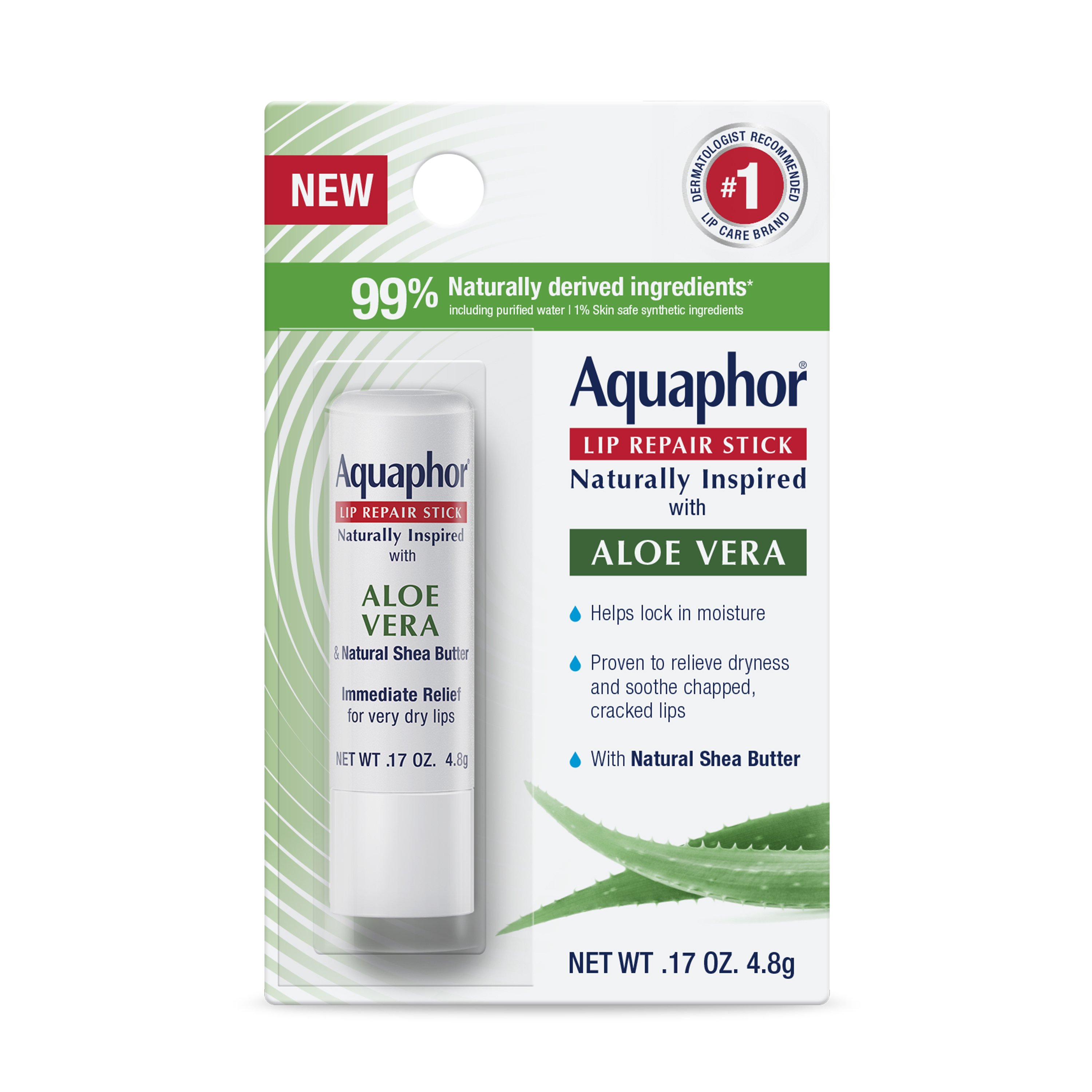 Aquaphor Naturally Inspired Lip Repair Stick - Shop Lip balm ...