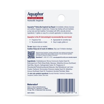 Aquaphor Naturally Inspired Lip Repair Stick