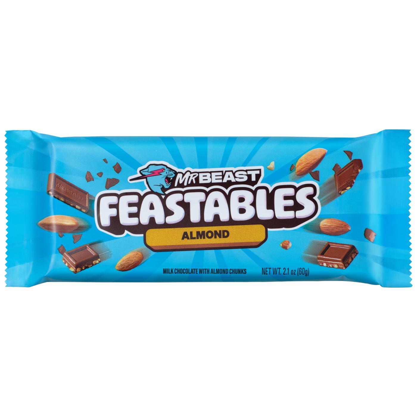 Feastables MrBeast Almond Milk Chocolate Candy Bar; image 1 of 2