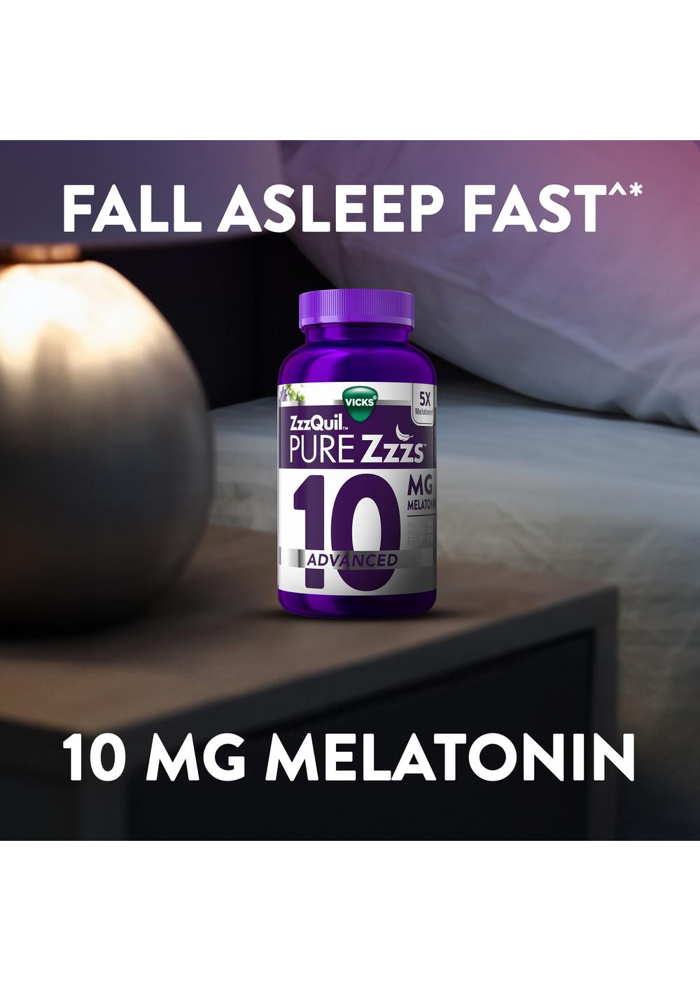 Vicks ZzzQuil Pure Zzzs Advanced Melatonin Gummies - 10 mg; image 4 of 8