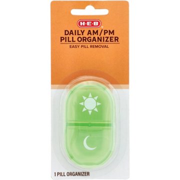H-E-B Daily AM & PM Pill Organizer