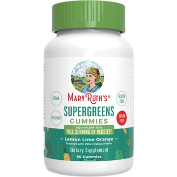 Mary Ruth's Sugar Free Supergreens Gummies - Lemon Lime Orange