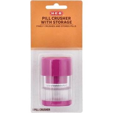H-E-B Pill Crusher with Storage - Assorted Colors