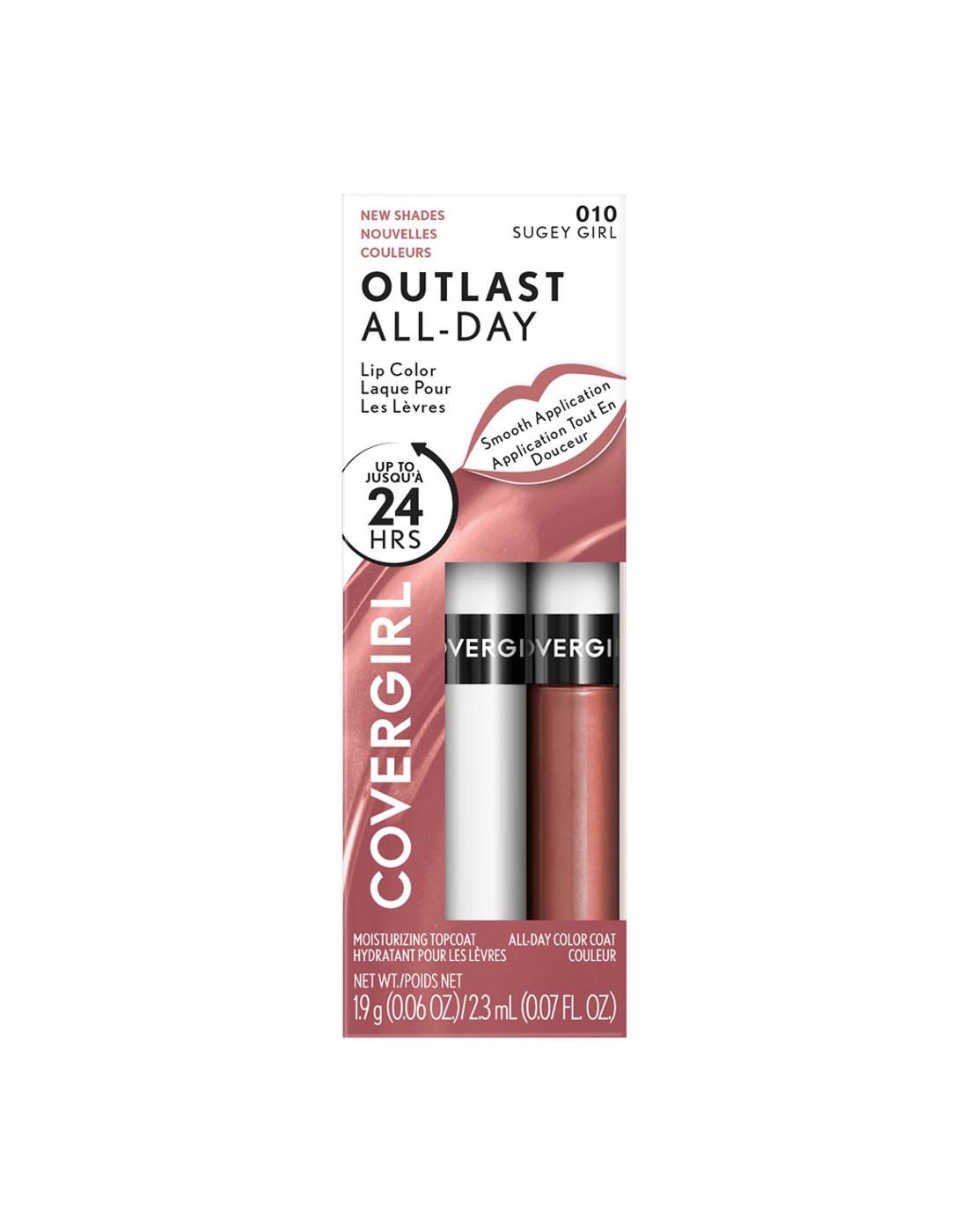 Cover Girl Outlast All-Day Lipcolor - 010 Sugey Girl; image 1 of 5