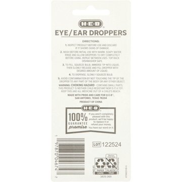 H-E-B Eye & Ear Tincture Droppers , 2 ct