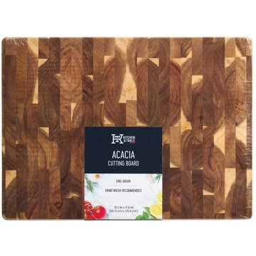 Kitchen & Table by H-E-B Acacia End Grain Cutting Board, 16.1'' x 11.8''