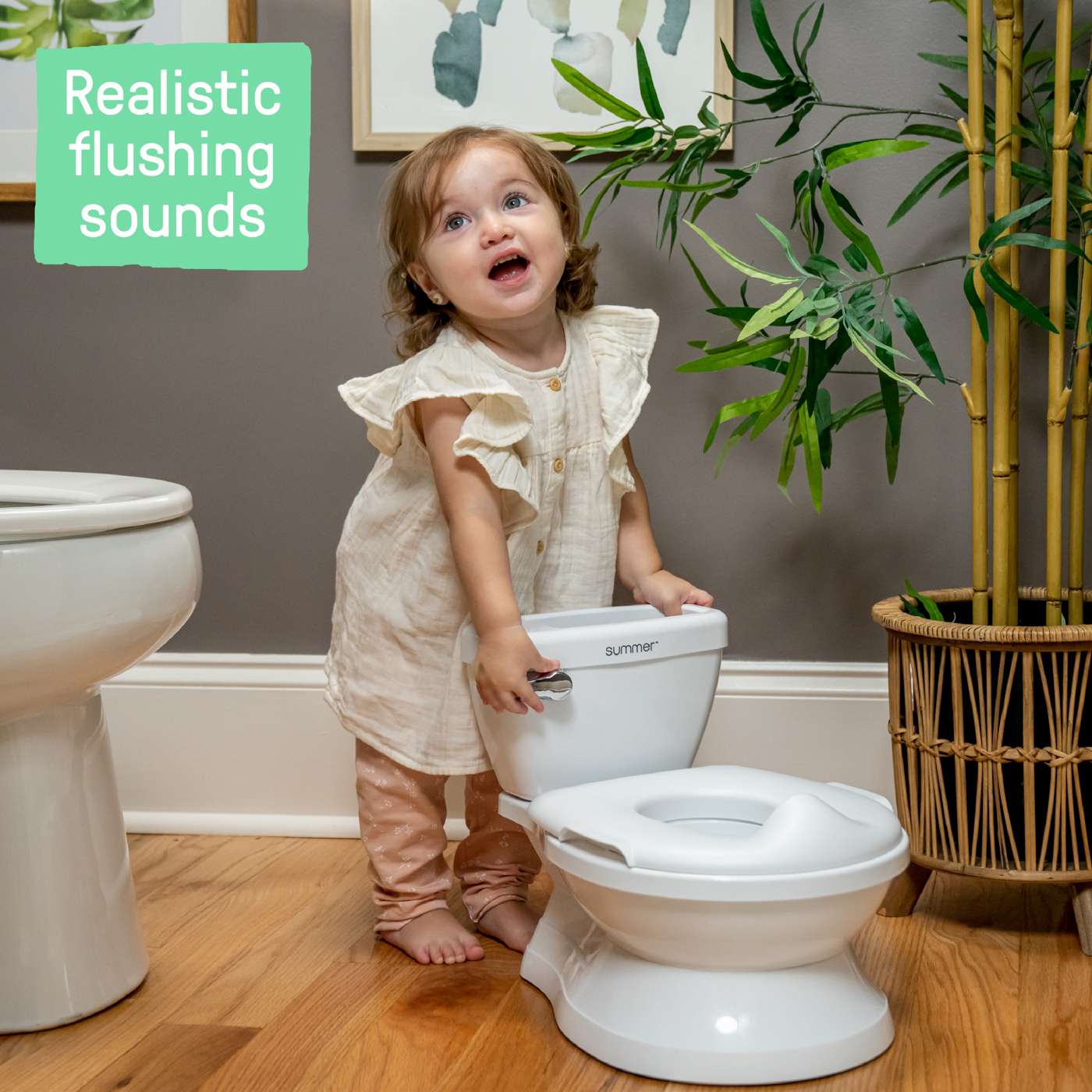 Summer by Ingenuity My Size Potty Pro 2-in-1 Potty Training System - White; image 4 of 5