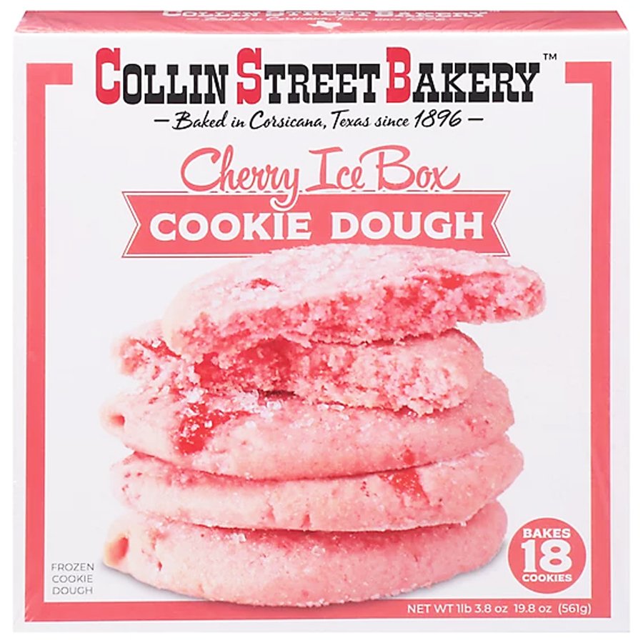 Collin Street Bakery Cherry Ice Box Cookie Dough, 19.8 oz | Central ...