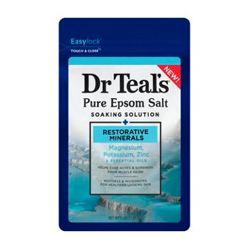 Dr Teal's Pure Epsom Salt Magnesium Soaking Solution - Restorative Minerals, 3 lb