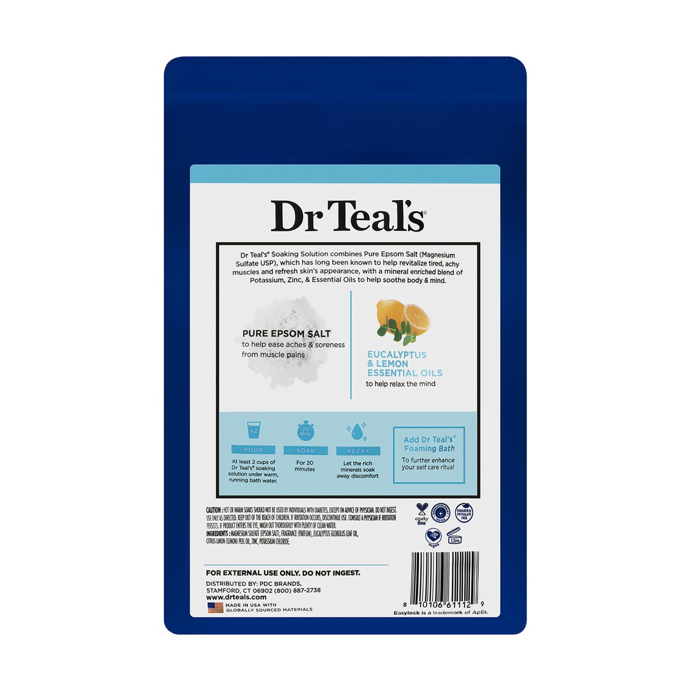 Dr Teal's Pure Epsom Salt Magnesium Soaking Solution - Restorative Minerals; image 2 of 2