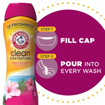 Arm & Hammer Clean Scentsation In-Wash Scent Booster Beads - Tropical Paradise , 45 oz