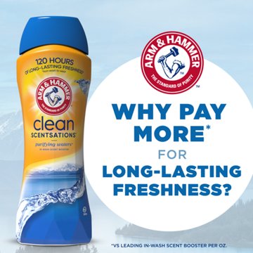 Arm & Hammer Clean Scentsation In-Wash Scent Booster Beads - Purifying Waters, 45 oz