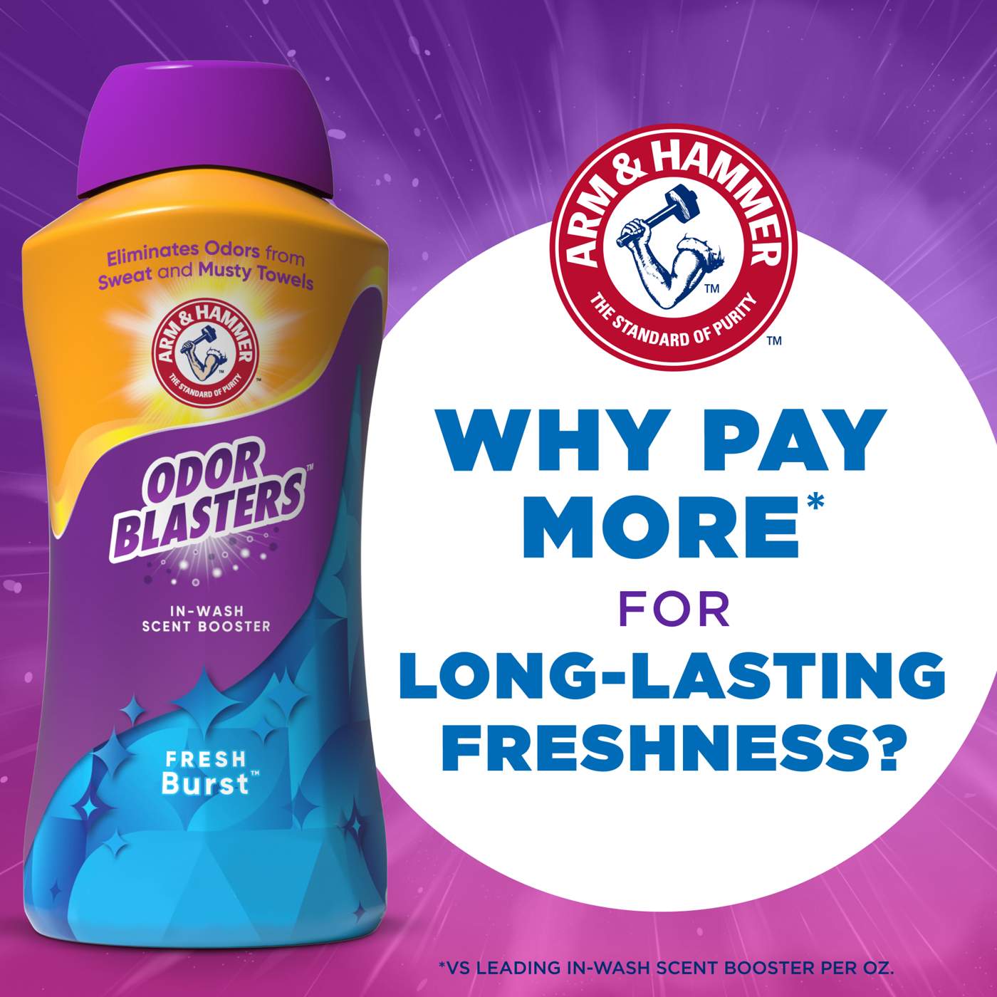 Arm & Hammer Odor Blasters In-Wash Scent Booster Beads - Fresh Burst; image 3 of 12