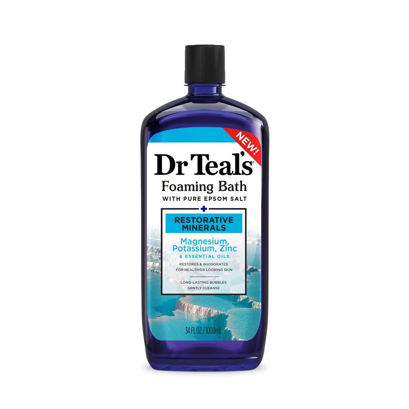 Dr Teal's Foaming Bath Pure Epsom Salt - Restorative Minerals with Magnesium; image 1 of 2