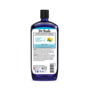 Dr Teal's Foaming Bath Pure Epsom Salt - Restorative Minerals with Magnesium, 34 oz