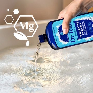 Dr Teal's Foaming Bath Pure Epsom Salt - Restorative Minerals with Magnesium, 34 oz
