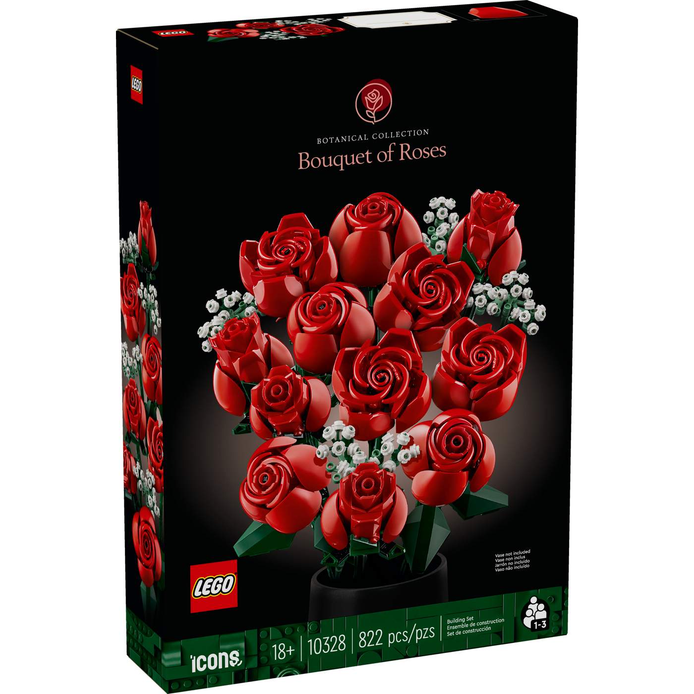 LEGO Icons Botanical Collection Bouquet of Roses Set; image 2 of 2