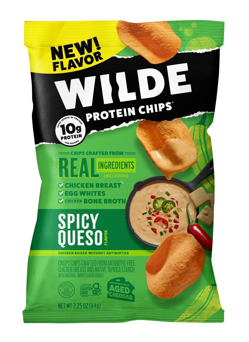 WILDE Protein Chips - Spicy Queso; image 1 of 2