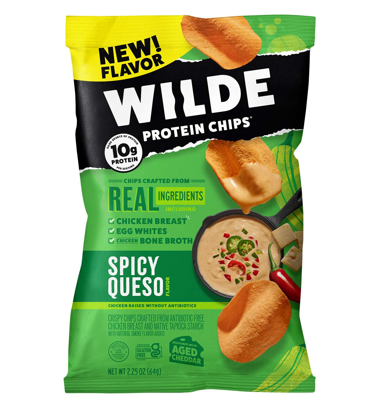 WILDE Protein Chips Spicy Queso Shop Chips at HEB