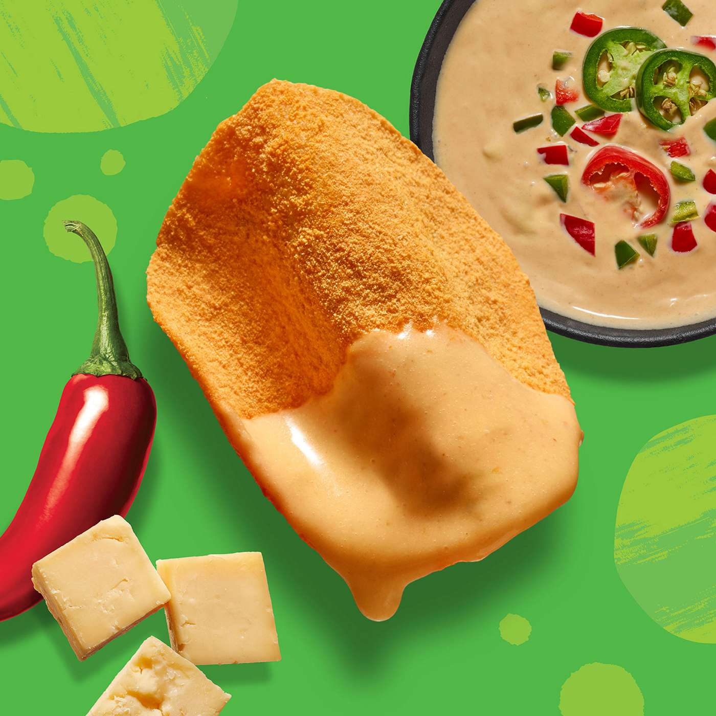 WILDE 10g Protein Chicken Chips - Spicy Queso; image 3 of 3