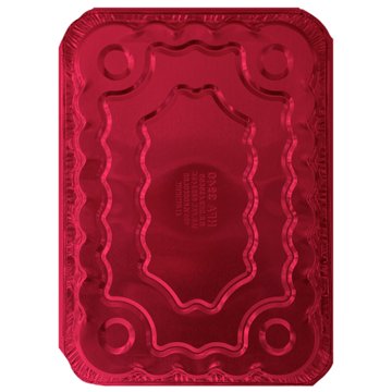 Handi-Foil Cake Pans & Lids - Red, 2 pk, 13'' x 9'' x 1.84''