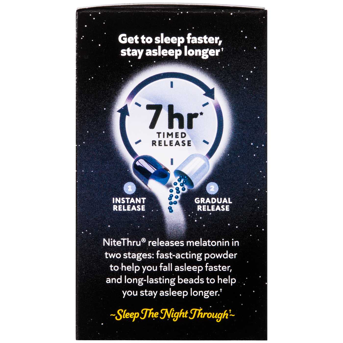 Nite Thru Advanced Sleep Aid Melatonin Capsules; image 4 of 4