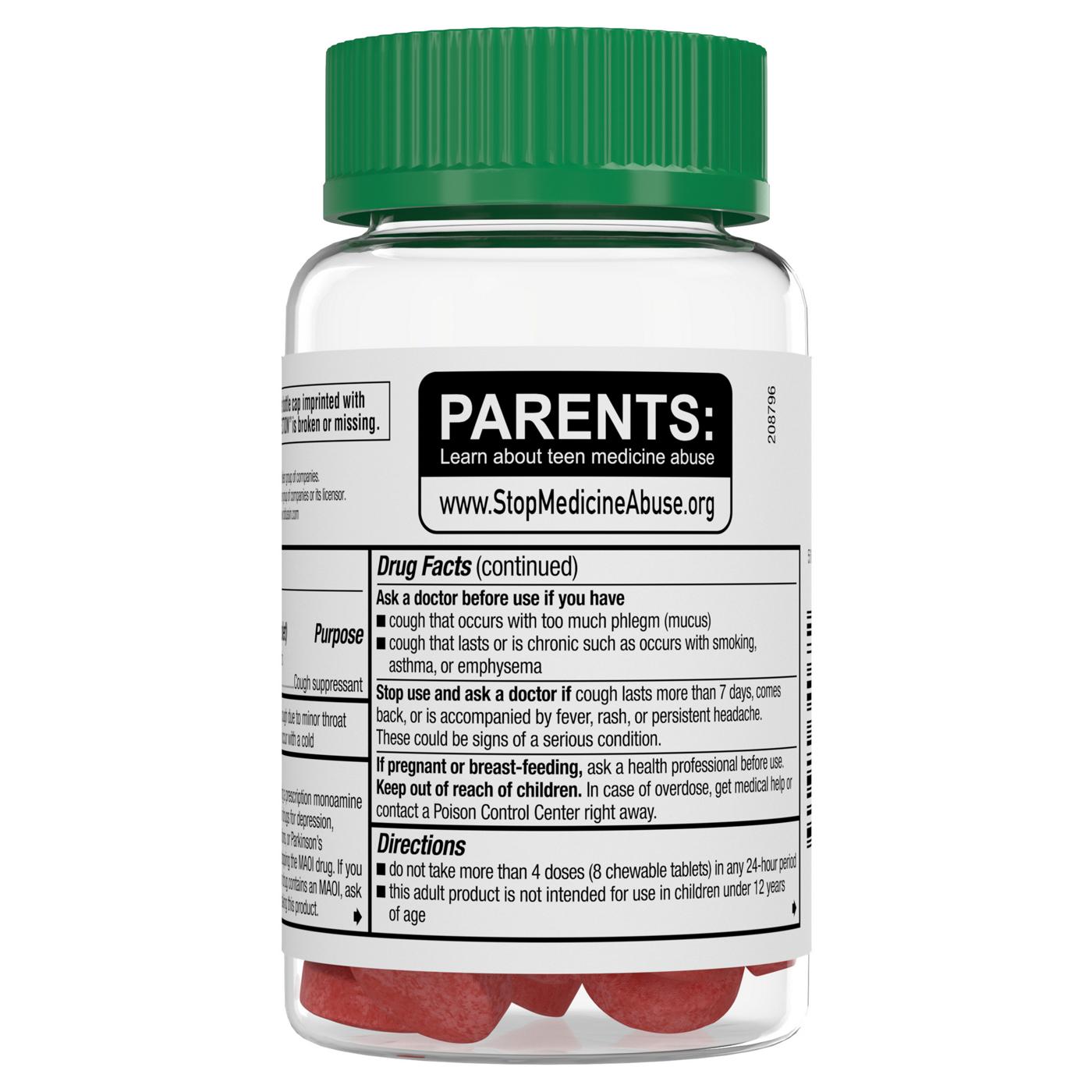 Robitussin Adult Long Acting Cough Chewable Tablets - Berry; image 2 of 3