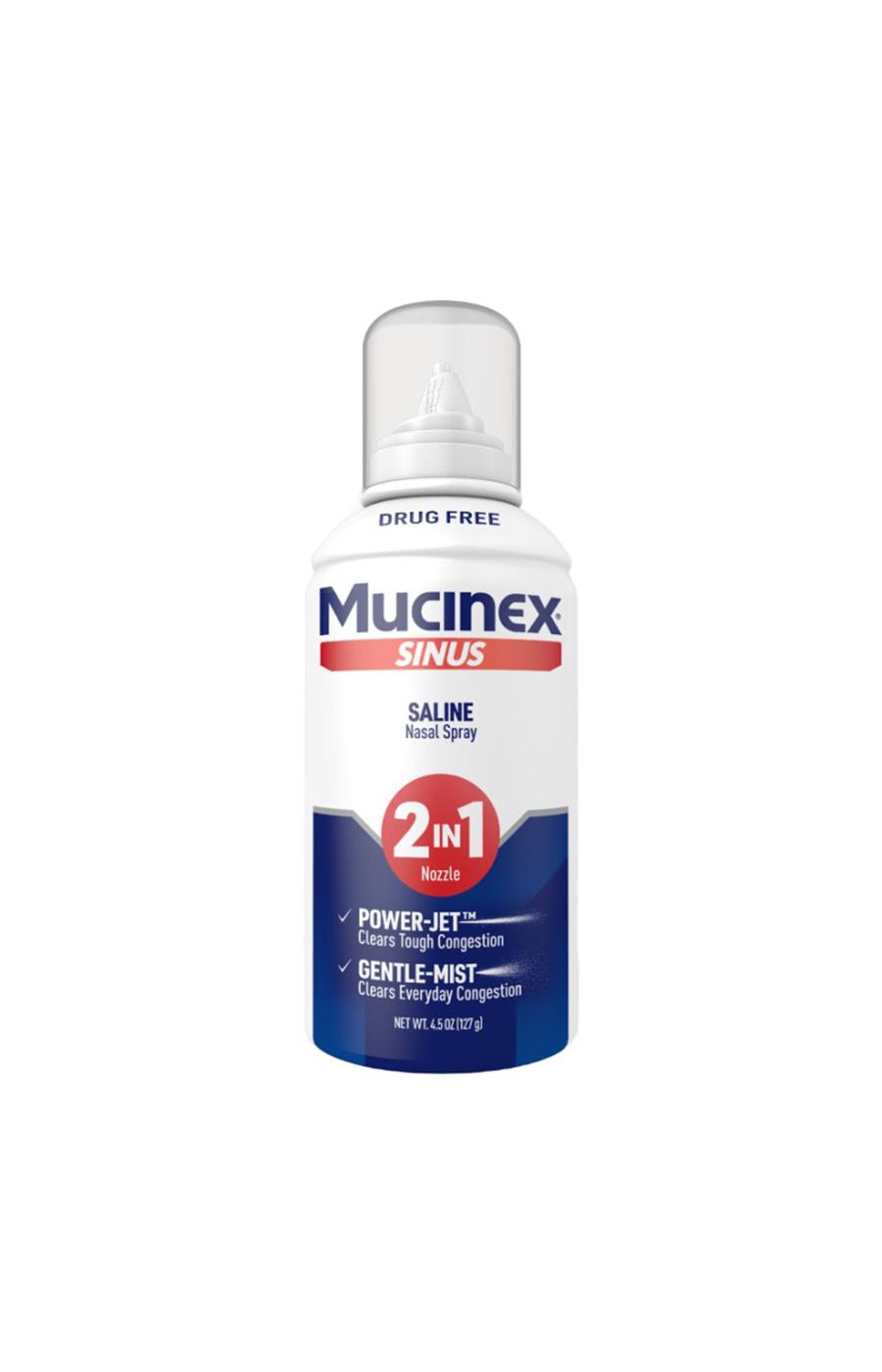 Mucinex Sinus 2 In 1 Saline Nasal Spray; image 1 of 3