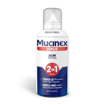 Mucinex Sinus Saline Nasal Spray & Sinus Rinse, Non-Medicated, Additive Free