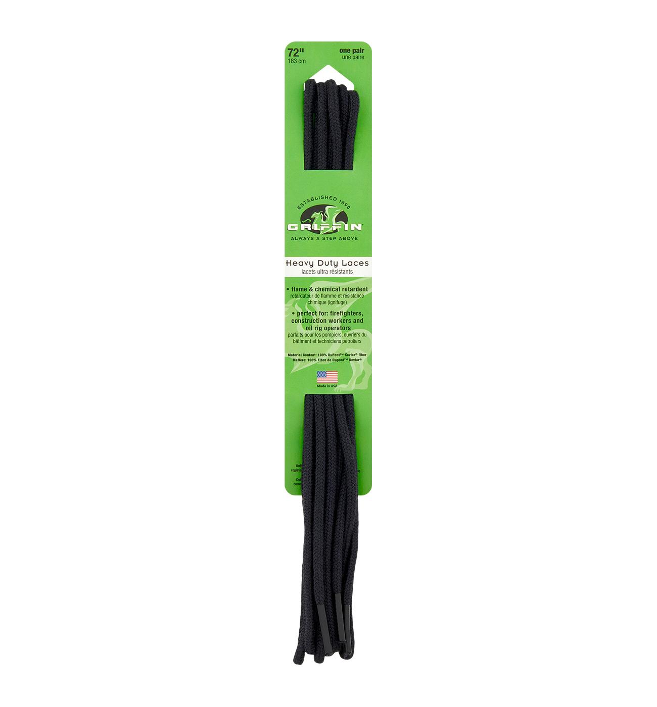 Griffin Kevlar Heavy Duty Shoe Laces - Black; image 1 of 2