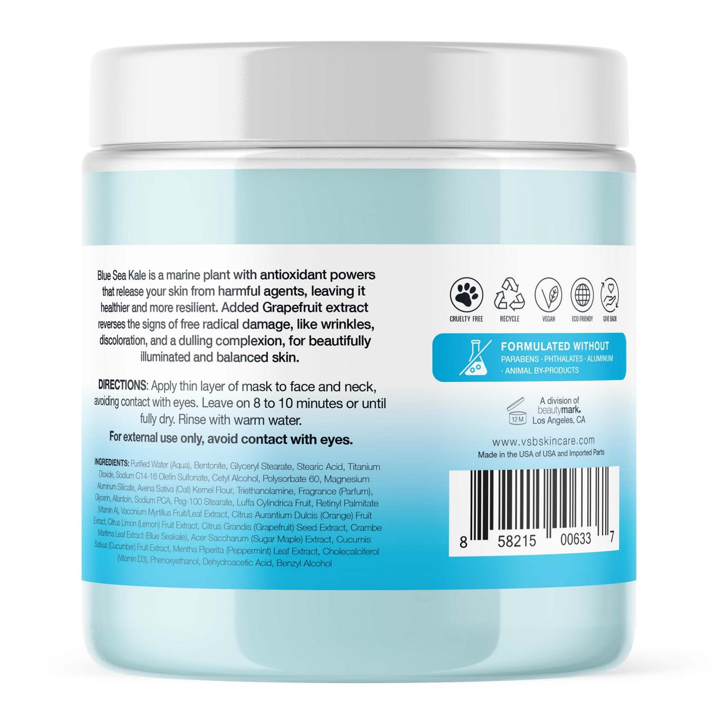 Vitamins and Sea Beauty Blue Sea Kale Grapefruit Deep Pore Exfoliating Face Mask; image 2 of 2