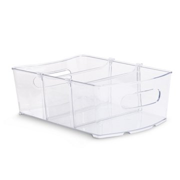 Smart Design Storage Bin with 2 Dividers, 8" x 12"