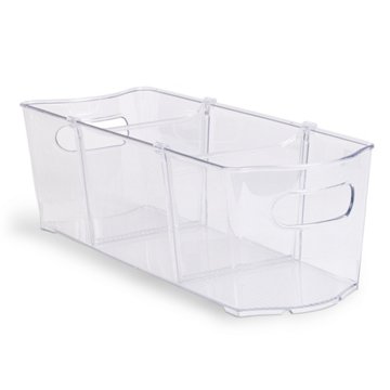 Smart Design Storage Bin with 2 Dividers, 6" x 16"