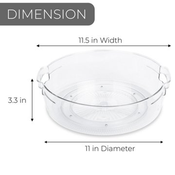 Smart Design Lazy Susan Turntable Organizer, 11.5"