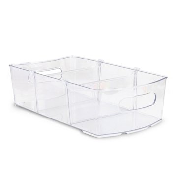 Smart Design Storage Bin with 2 Dividers, 8" x 14.5"