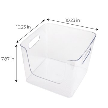 Smart Design Open Front Storage Bin, 10" x 10"
