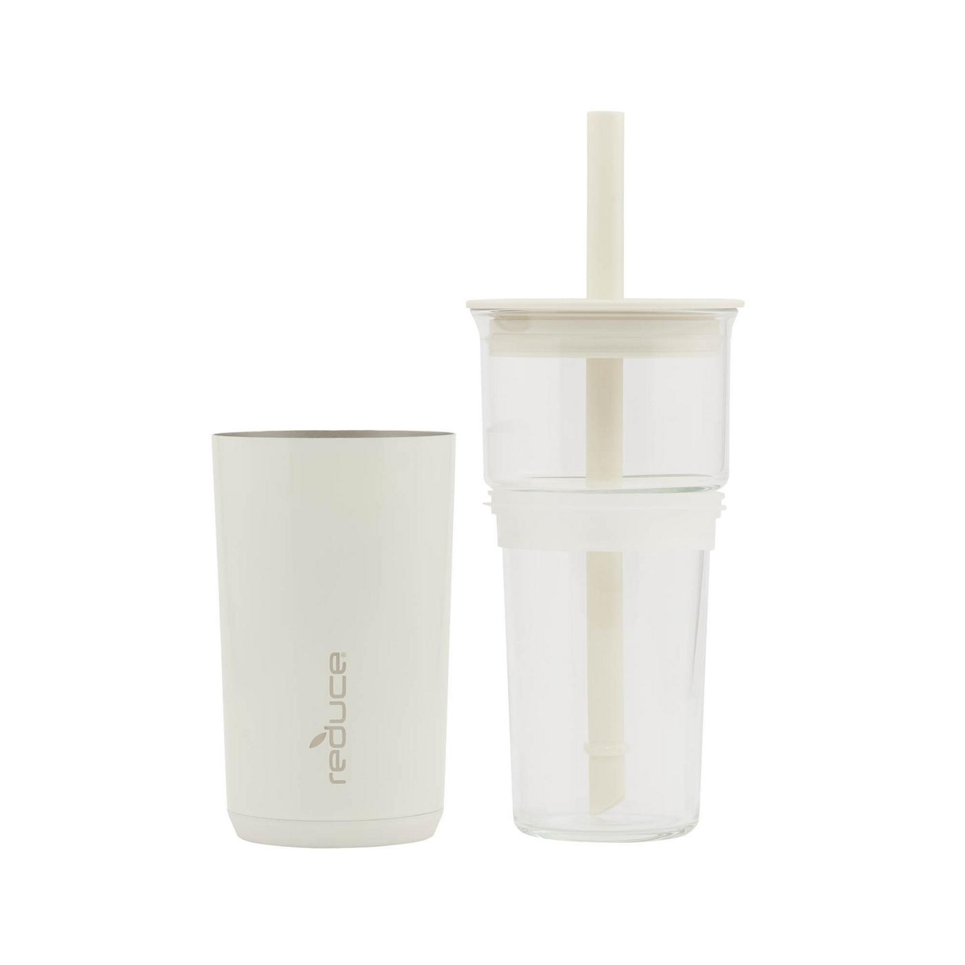 Reduce Aspen Glass Tumbler - Beige; image 4 of 5