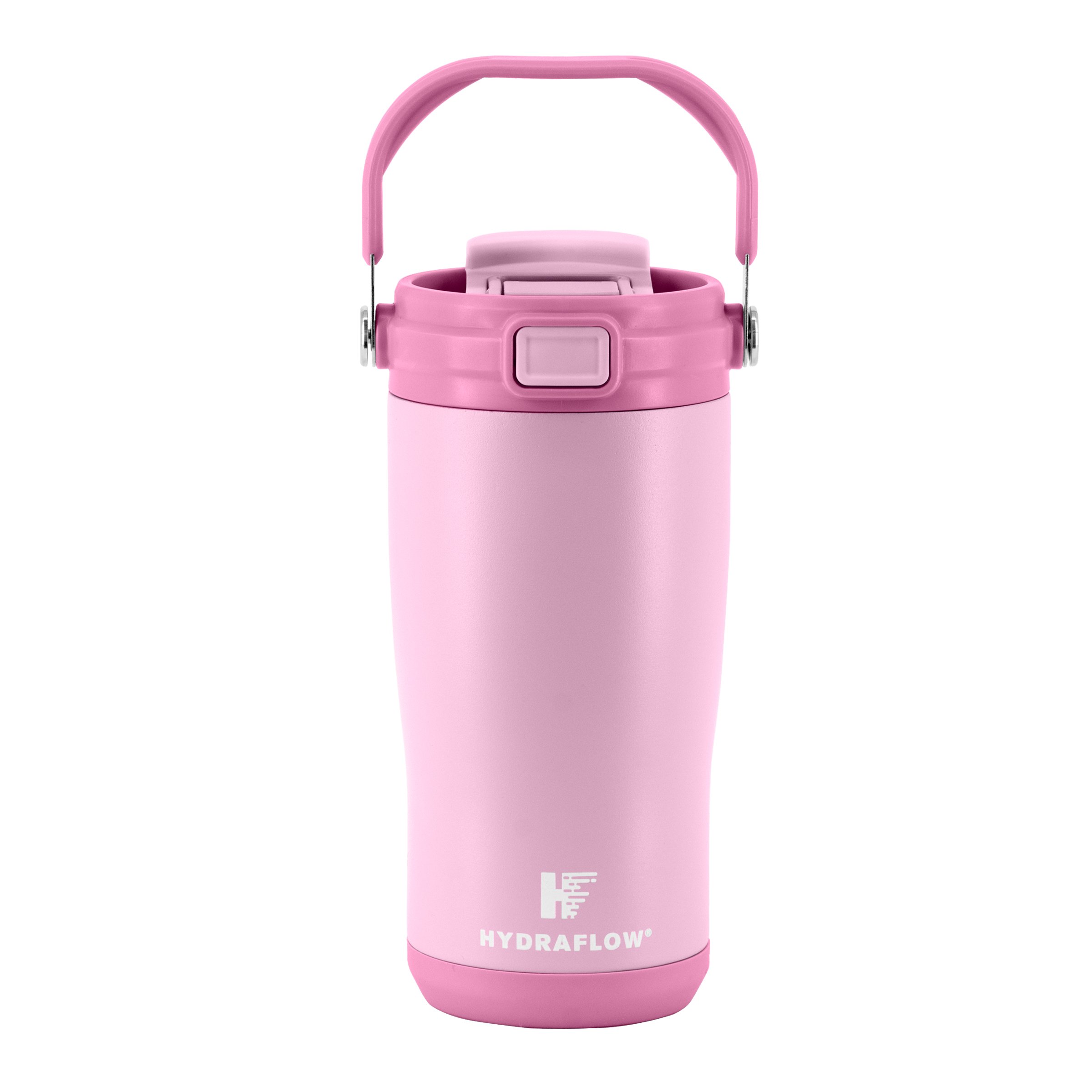 HYDRAGLAZIC 2L glazen waterfles met 2 deksels, klap- en chug-deksels, 2 liter grote waterfles met tijdmarkering en siliconen hoes BPA-vrij lekvrij voor sportsportschool, paars