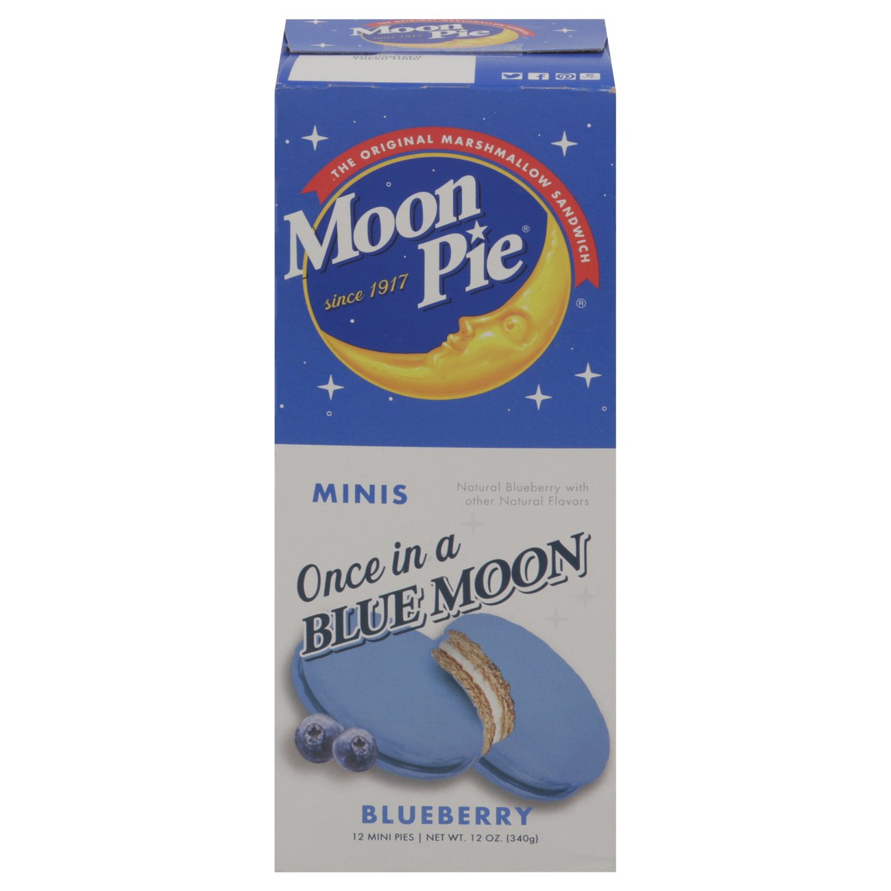 Moon Pie Mini Blueberry - Shop Snack cakes at H-E-B