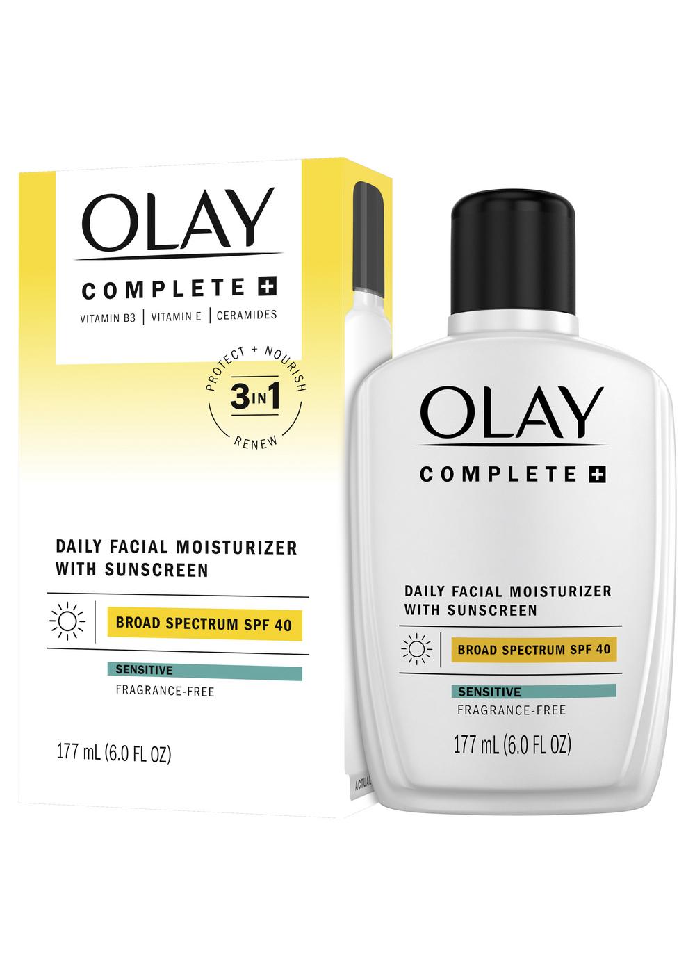 Olay Complete+ Daily Facial Moisturizer - SPF 40; image 6 of 8