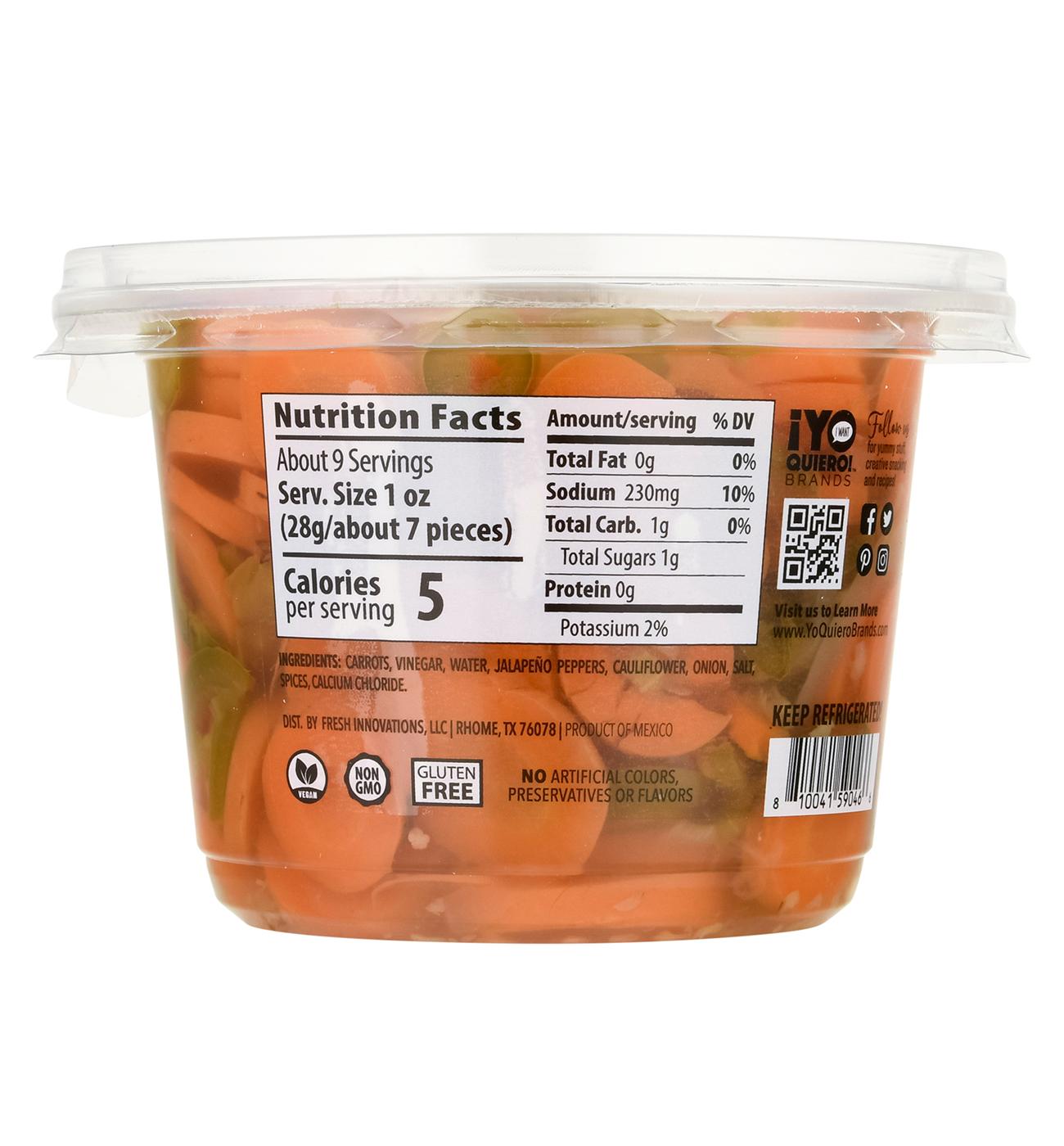 Yo Quiero! Fresh Innovations Escabeche Pickled Veggies - Medium; image 4 of 4