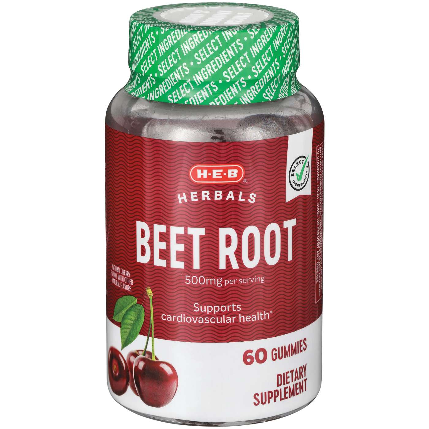 H-E-B Herbals Beet Root 500 mg Gummies; image 2 of 2