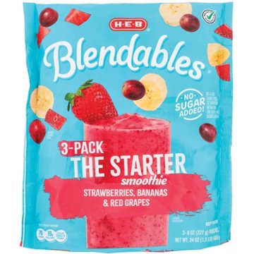 H-E-B Blendables The Starter Smoothie Family Pack, 3 pk