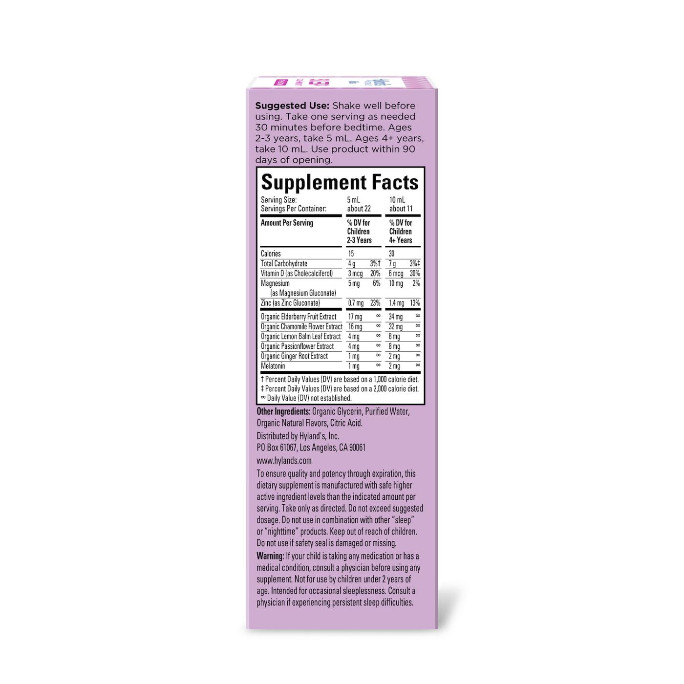 Hyland's Naturals Kids Sleep Calm + Immunity Melatonin - Grape; image 2 of 10