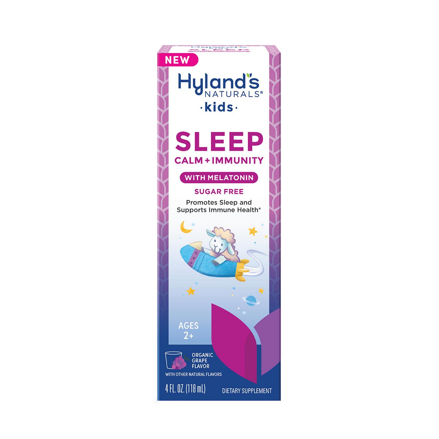 Hyland's Naturals Kids Sleep Calm + Immunity Melatonin - Grape; image 1 of 10