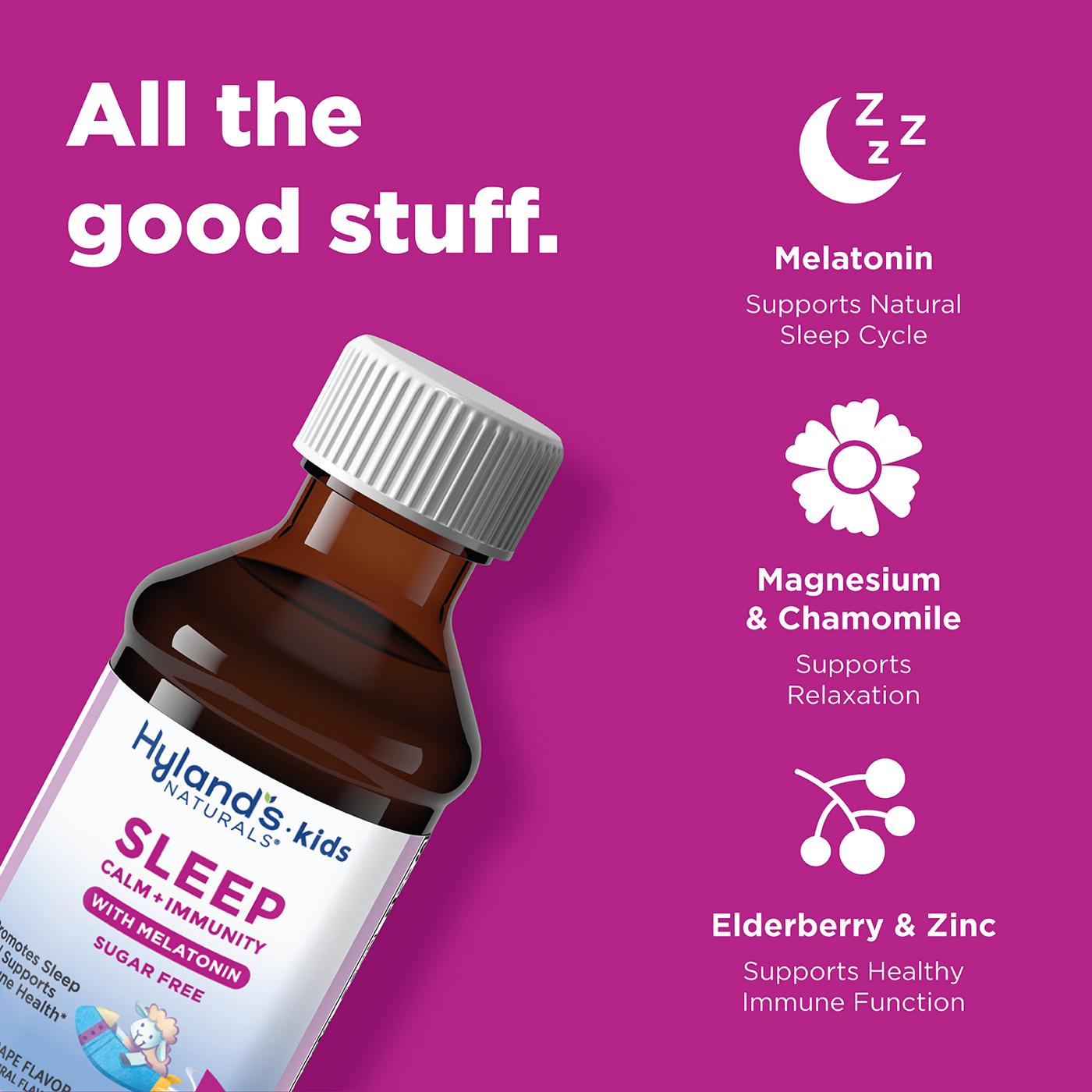 Hyland's Naturals Kids Sleep Calm + Immunity Melatonin - Grape; image 8 of 10