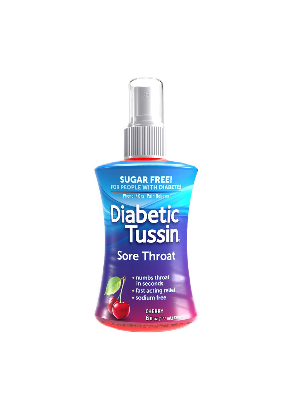 Diabetic Tussin Sore Throat Spray - Cherry; image 1 of 2